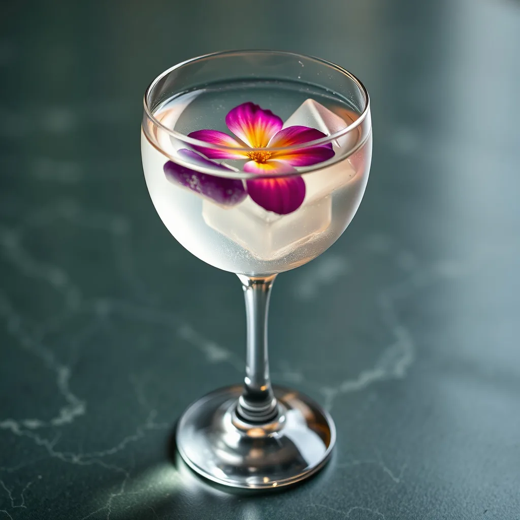 Edible flowers in drinks: the smallest decoration can own the glass